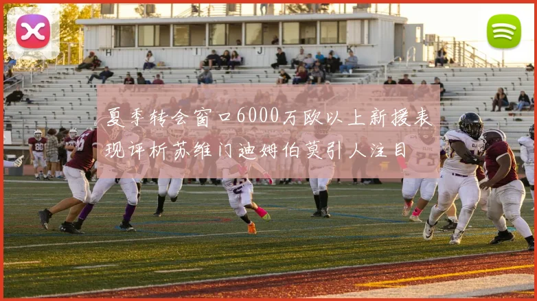 夏季转会窗口6000万欧以上新援表现评析苏维门迪姆伯莫引人注目